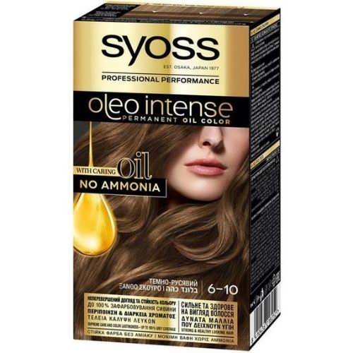 Фарба для волосся SYOSS Oleo Intense 6-10 Темно-Русявий 115 мл 