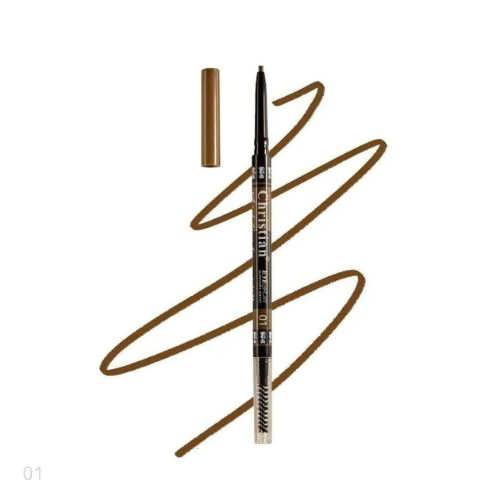 Олівець для брів автоматичний із щіточкою Eye Brow Pencil Christian CH-25 № 01 Brown
