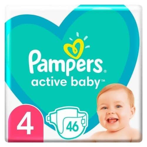 Підгузники дитячі Pampers Active Baby №4 46шт 9-14кг