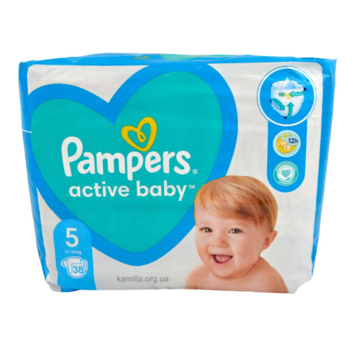 Підгузники дитячі Pampers Active Baby №5 11-16 кг 38 шт.