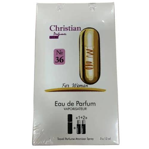 Парфумована вода для жінок 3x12 ml Christian за мотивами 