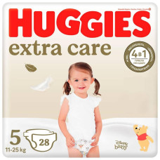 Підгузники Huggies Екстра Каре дитячі №5 28шт 11-25кг  