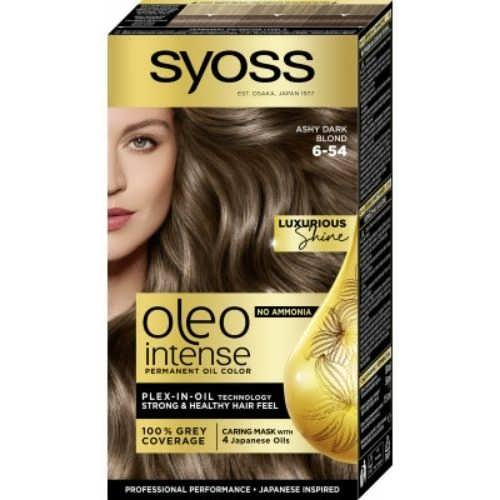 Стійка фарба для волосся Syoss Oleo Intense 6-54, Холодний Темно-Русий, 115 мл