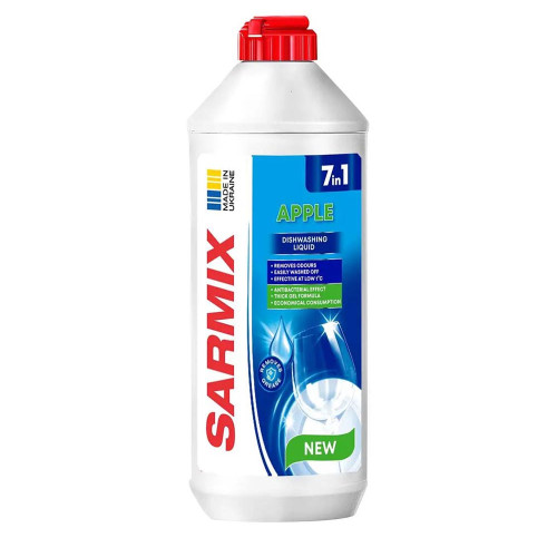 Засіб для миття посуду Sarmix 0,5л Яблуко 