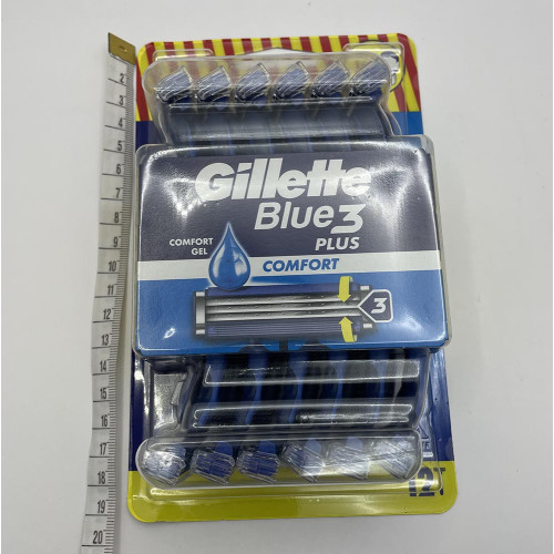 Станки для гоління одноразові Gillette Blue3 12шт Comfort plus