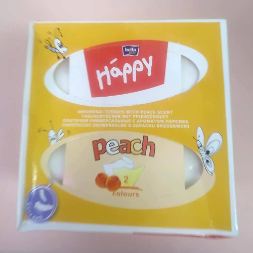 Серветки косметичні Bella Baby Happy 40+40шт Персик 