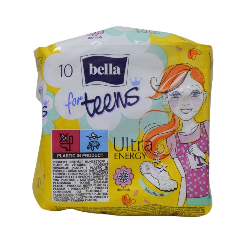 Критичні прокладки Bella for Teens 10шт Енерджі Ультра тонкі (для підлітків)