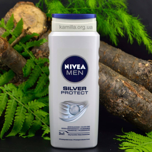 Чоловічий гель для душу Nivea Silver Protect 500 мл.