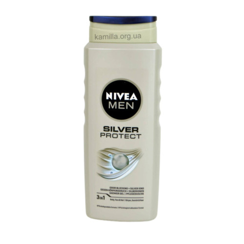 Чоловічий гель для душу Nivea Silver Protect 500 мл.