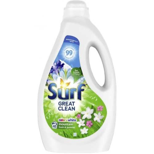 Гель для прання SURF 2л Колор енд Вайт Жасмін 