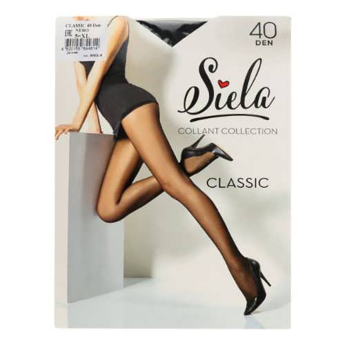 Колготи жіночі Siela CLASSIC 40ден №5 Неро