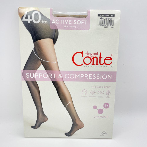 Колготи жіночі CONTE Active Soft 40ден №4 Бронз
