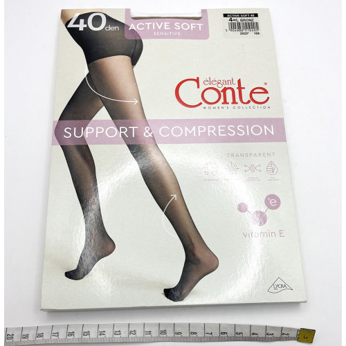 Колготи жіночі CONTE Active Soft 40ден №4 Бронз