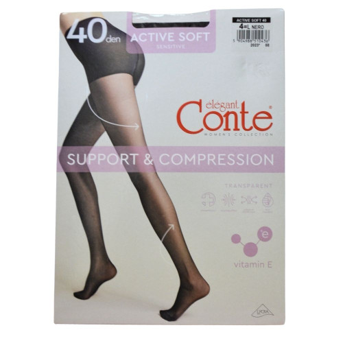 Колготи жіночі Conte Active Soft 40ден №4 Неро