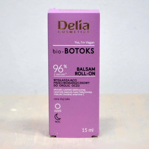 Біо-Ботокс бальзам навколо очей Delia Cosmetics 15мл Розгладжуючий та проти зморшок