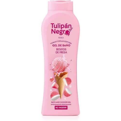 Гель для душу Tulipan Negro Yummy Cream Полуничний поцілунок 650 мл 