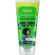 Гель для миття обличчя та тіла Delia Cosmetics Fruit me up 200мл Зволожуючий з ароматом Лайму