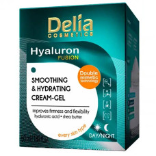Крем-гель для обличчя Delia Cosmetics Hyaluron Fusion 50мл Розгладжуючий та зволожуючий