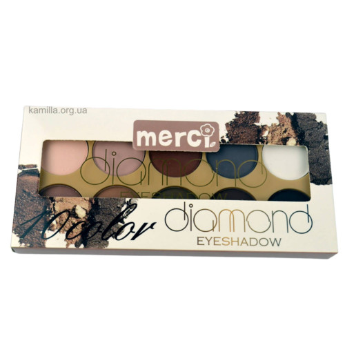 Тіні для повік Merci 10 color Diamond Eyeshadow М510 18 г.