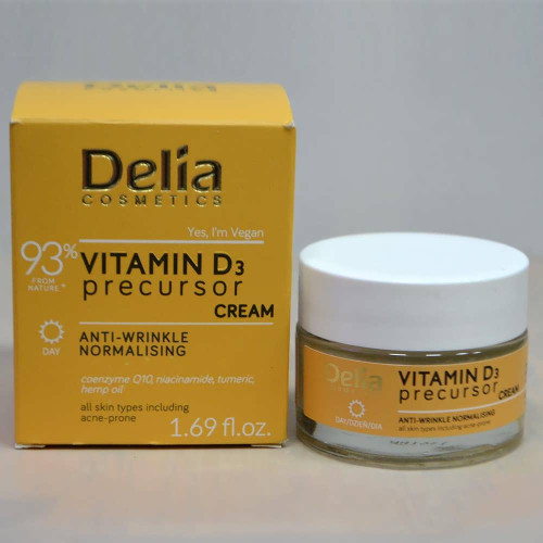 Нормалізуючий крем проти зморшок Delia Cosmetics Vitamin D3 50мл
