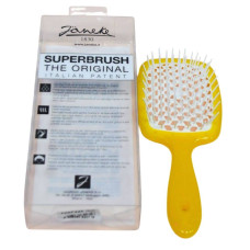 Щітка для волосся Janeke Superbrush 1шт Жовта з білим 82СП226ГІА