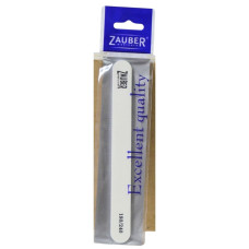 Пилочка для нігтів Zauber 1шт 180/240 Вузька біла