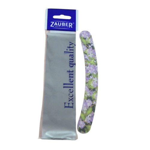 Пилочка для нігтів Zauber 1шт 180/220 03-014С Кольорова Банан