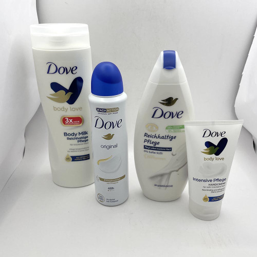 Подарунковий набір Dove 4шт +косметичка