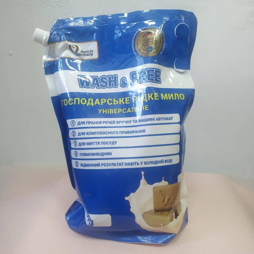 Рідке господарське мило Wash & Free 2л 