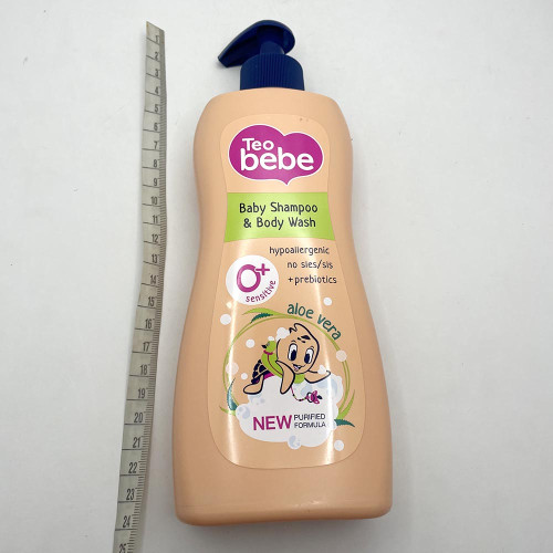 Дитячий шампунь і гель для душу Teo Bebe 400мл Алоє