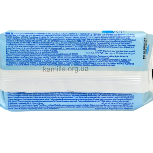Вологі серветки Huggies Pure 56 шт.