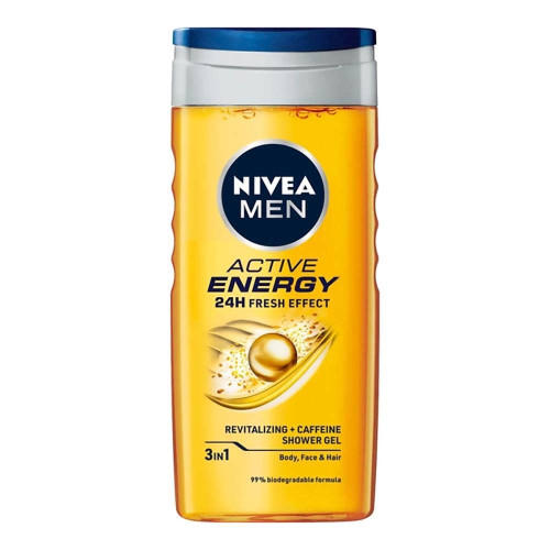 Чоловічий гель для душу Nivea Men 250мл Бууст 3в1