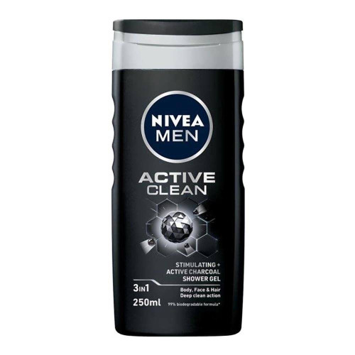 Чоловічий гель для душу Nivea Men 250мл Активне очищення
