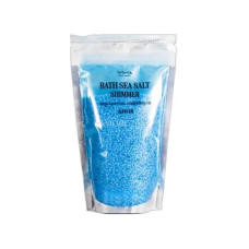 Сіль морська з шиммером Top Beauty 250г Диня (блакитна)