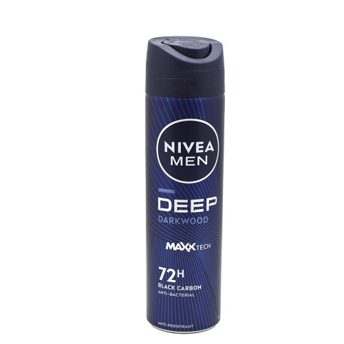 Чоловічий дезодорант спрей Nivea 150мл Ультра карбон