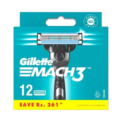 Змінні касети для гоління Gillette Mach3 12шт.