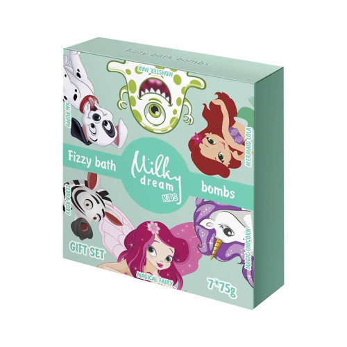 Подарунковий набір Milky Dream Kids Бомбочок для ванни 7шт 