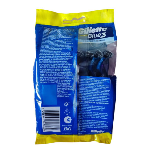 Станок для гоління Gillette Blue 3 8шт Comfort Slalom