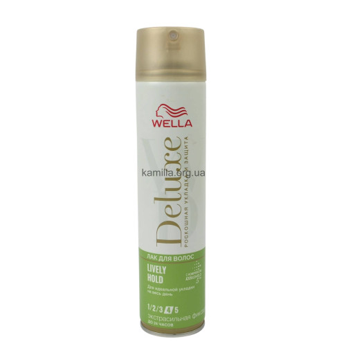 Лак для волосся Wella Deluxe №4 Екстремальна фіксація 250 мл.