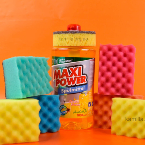 Засіб для миття посуду Maxi Power Лимон 1 л
