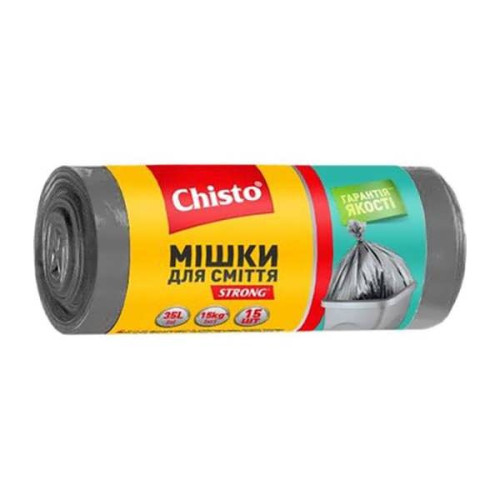 Пакети для сміття Chisto 35л 15шт Стронг