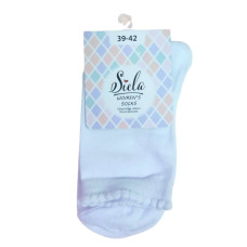 Шкарпетки жіночі Siela 39-42р Білі рюші