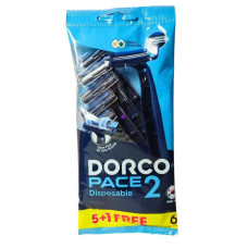 Станки для гоління Dorco 5+1шт Pace2 з 2 лезами 