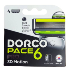 Картрідж для гоління Dorco 4шт Pace6 Pro з 6 лезами 