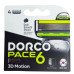 Картрідж для гоління Dorco 4шт Pace6 Pro з 6 лезами 