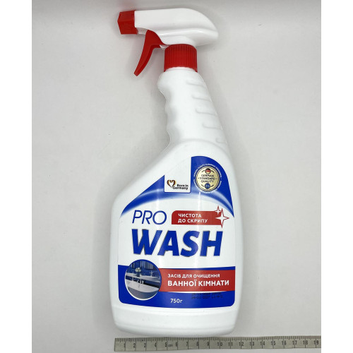 Засіб для миття ванної кімнати та сантехніки Pro Wash 750мл Супер сильний