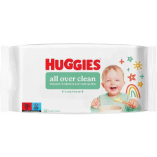 Дитячі вологі серветки HUGGIES OVERCLEAN 56шт 