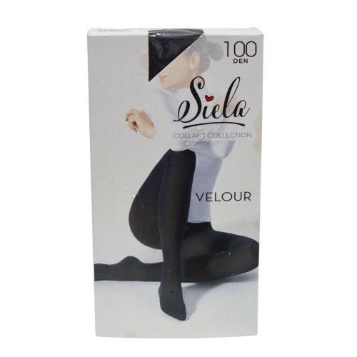 Колготи жіночі Siela Velour 100ден №4 Nero