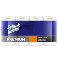 PRO service Selpak Premium рушники паперові кухонні, 3 шари, 11,25 м, 8 шт.
