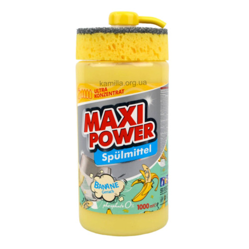 Засіб для миття посуду Maxi Power Банан 1 л.